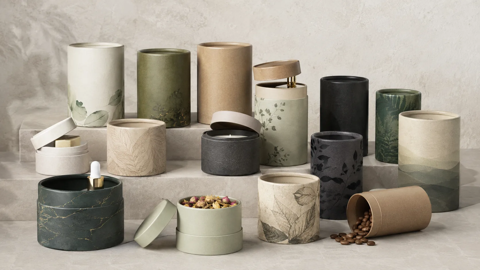 Premium paper tube packaging range